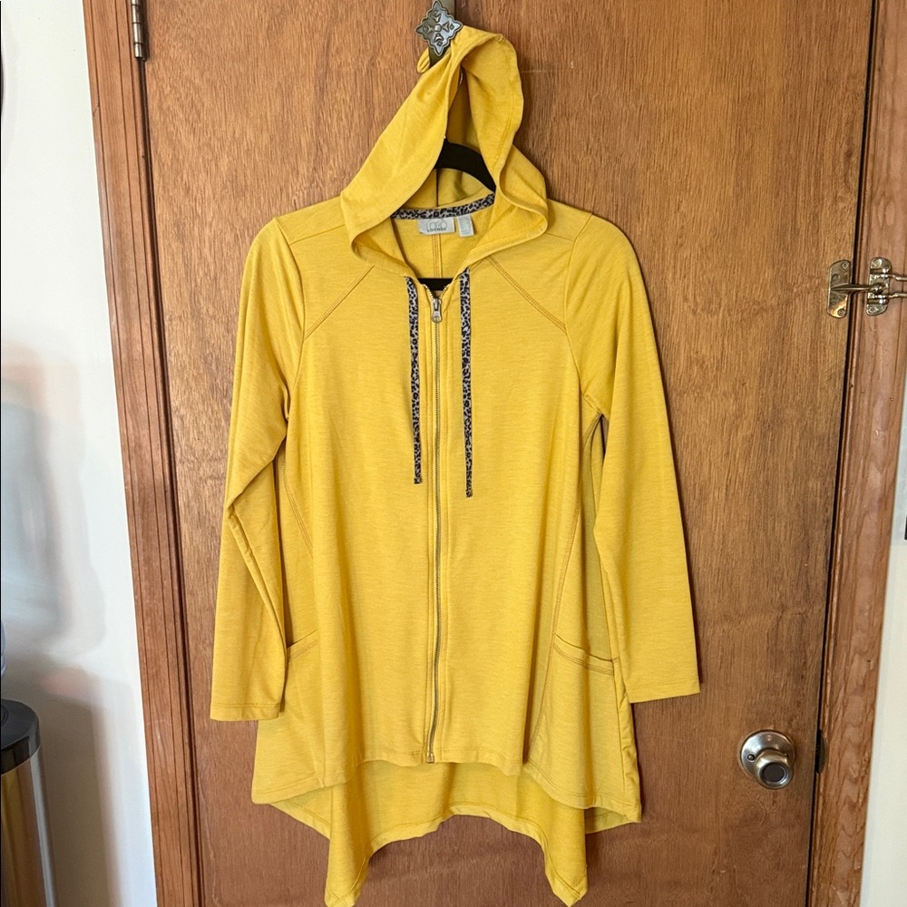 Yellow Hooded Women's Jacket
